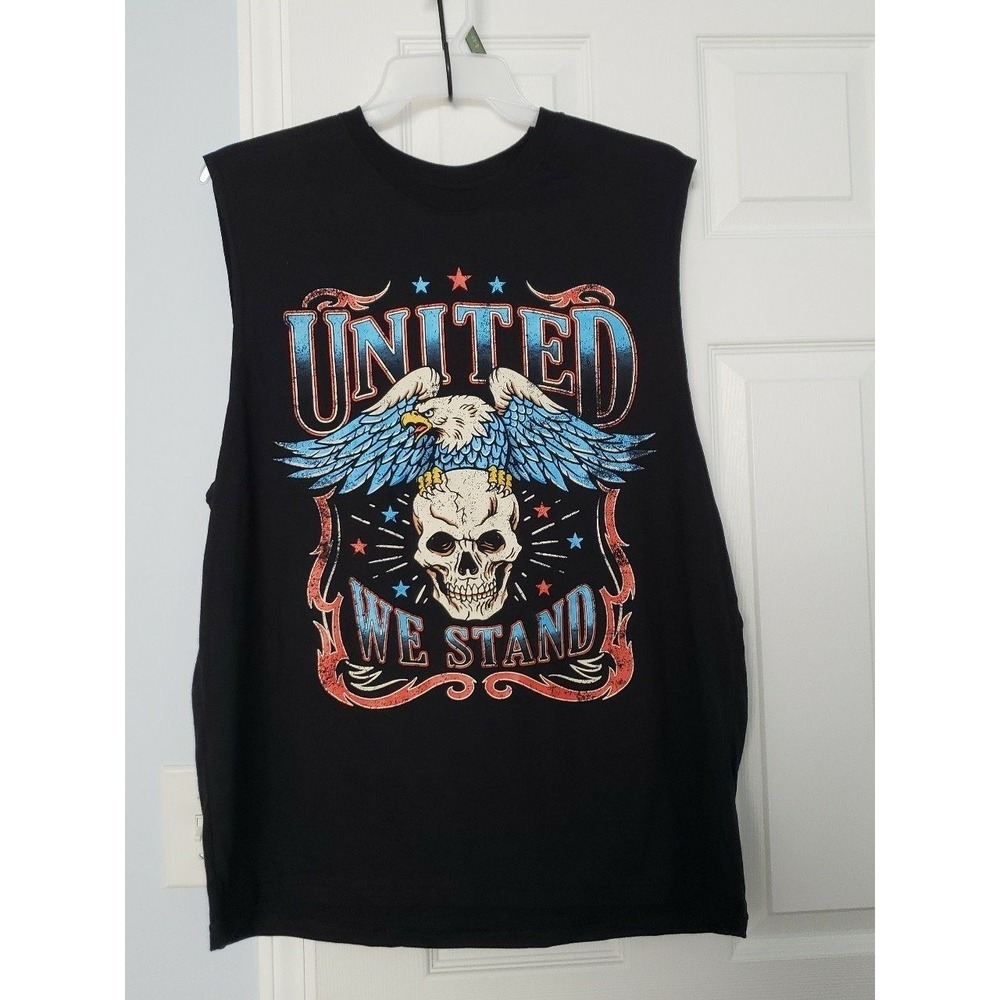 Celebrate It Mens Tank Top tshirt. Says United we Stand‎